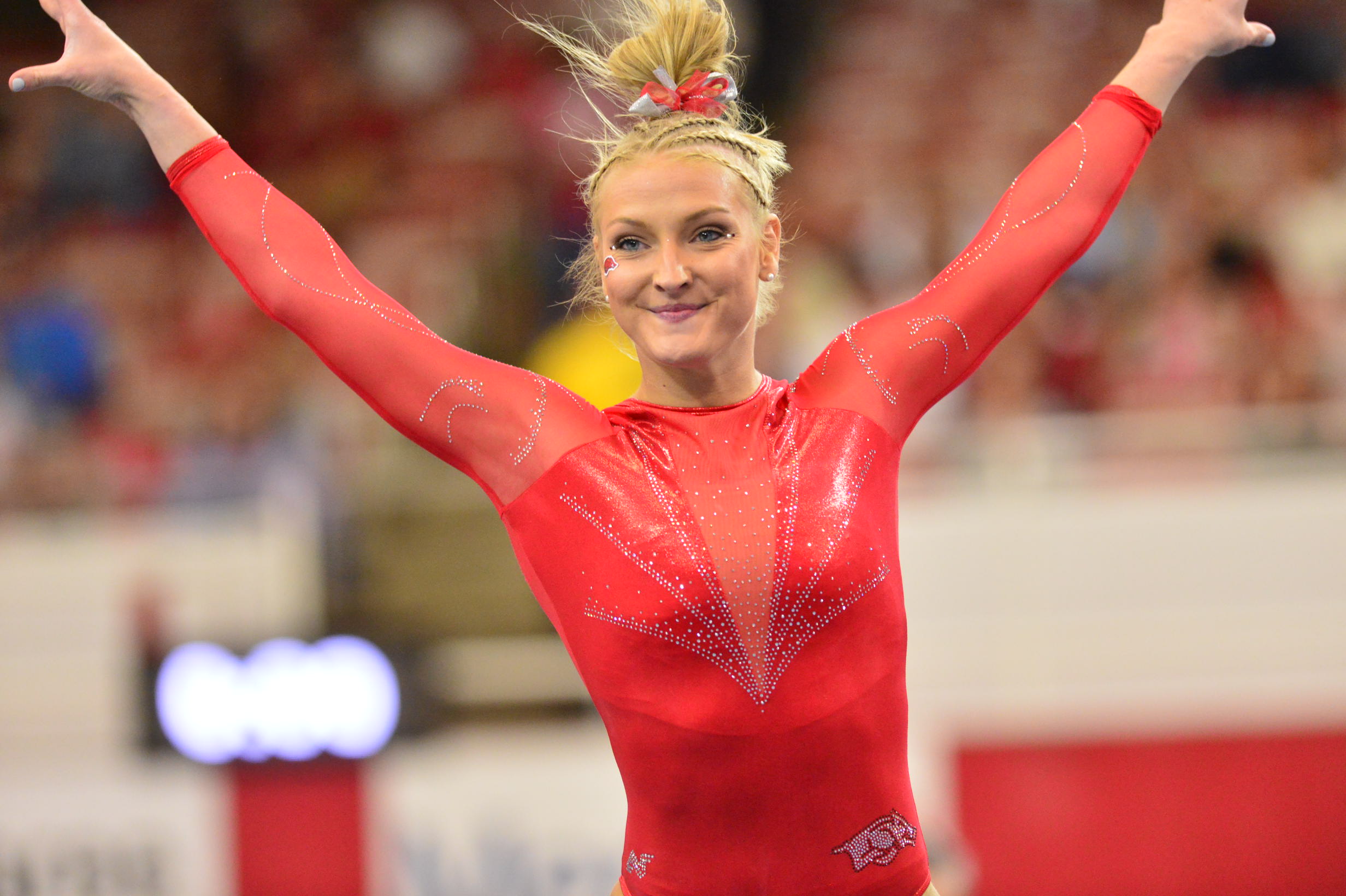 Top Photos Arkansas Gymnastics vs. Oklahoma Arkansas Razorbacks