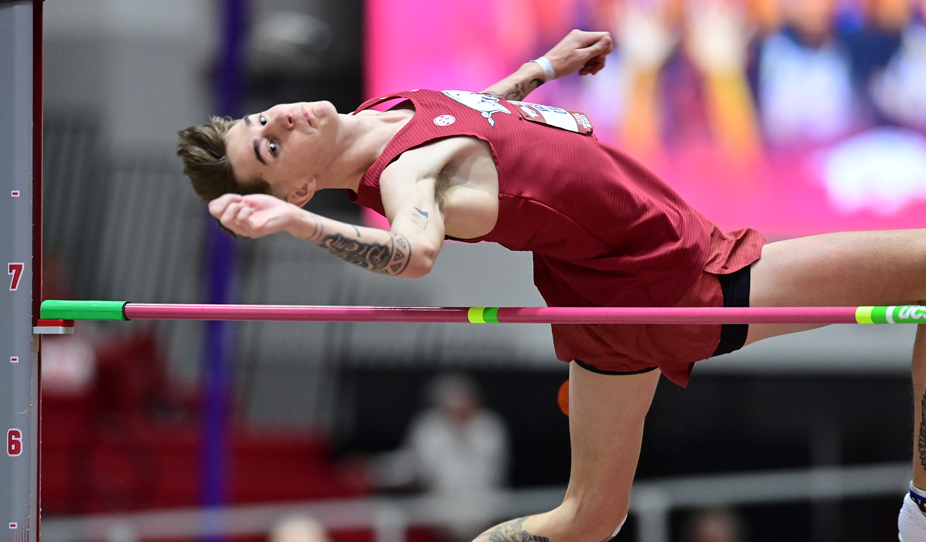 Kason O’Riley wins high jump at Razorback Invitational Arkansas