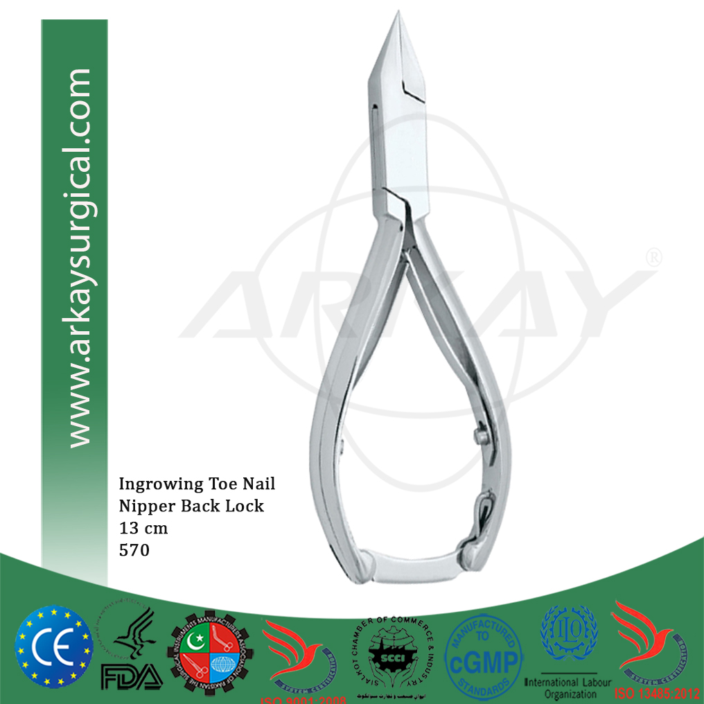 Professional Cuticle Nail Corner and Ingrow Nail Nipper Available in Satin and Mirror finish
