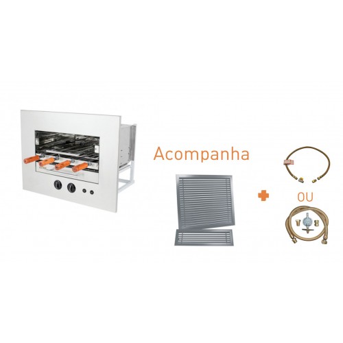 Builtin Gas Horizontal Rotisserie AGH04 4 skewers Spanish