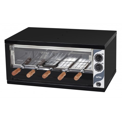 Horizontal Bench Gas Rotisserie ABH05 5 skewers Spanish