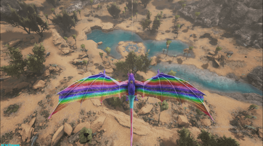 Rainbow Lightning Wyvern ARKPaint The Best Paint ARK Warpaint ARK Survival Evolved Skins