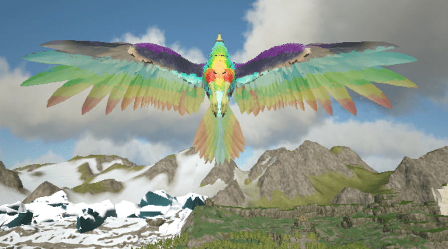 Rainbow for NEW Argentavis Model ARKPaint The Best Paint ARK