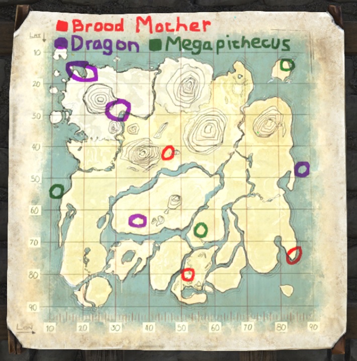 War Map Cave Locations ARKPaint The Best Paint ARK Warpaint ARK