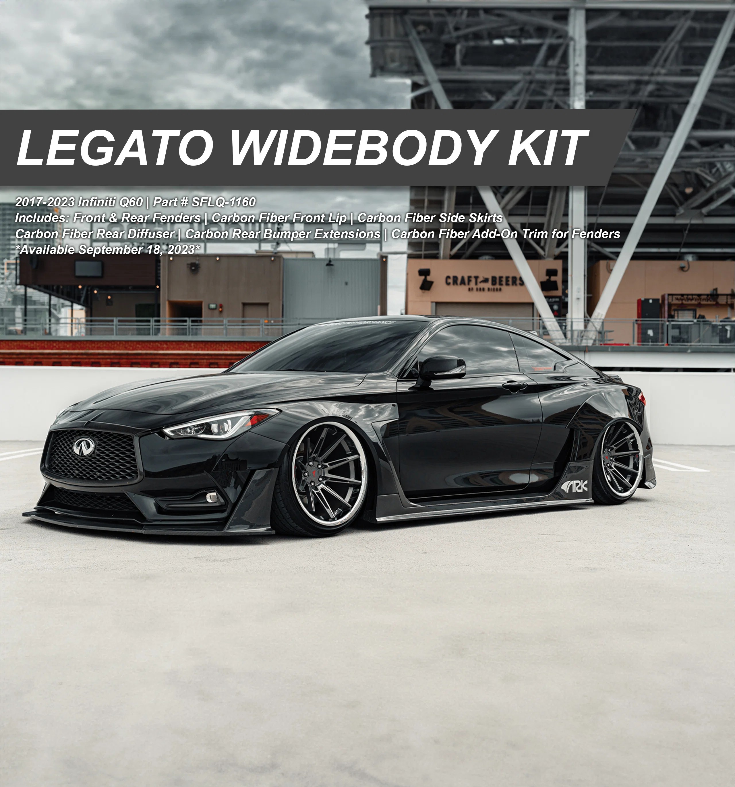 ARK Legato Widebody Kit for Infiniti Q60