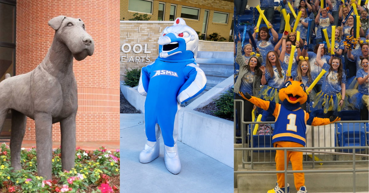 Dolphins, devils and sand lizards Arkansas is a mascot state