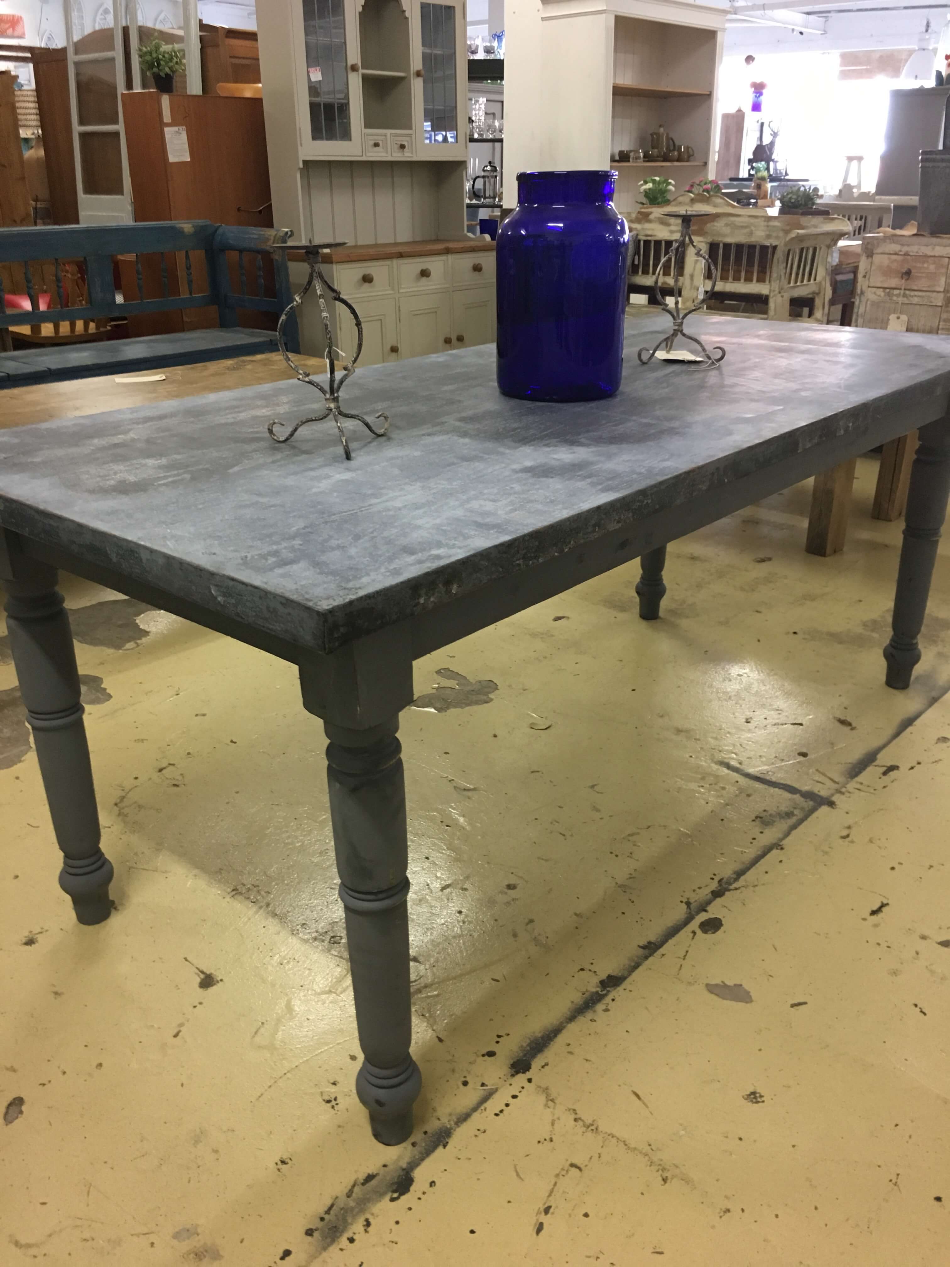 Table With Metal Top £745 — Ark Vintage Vintage, Retro, Urban, Reclaimed