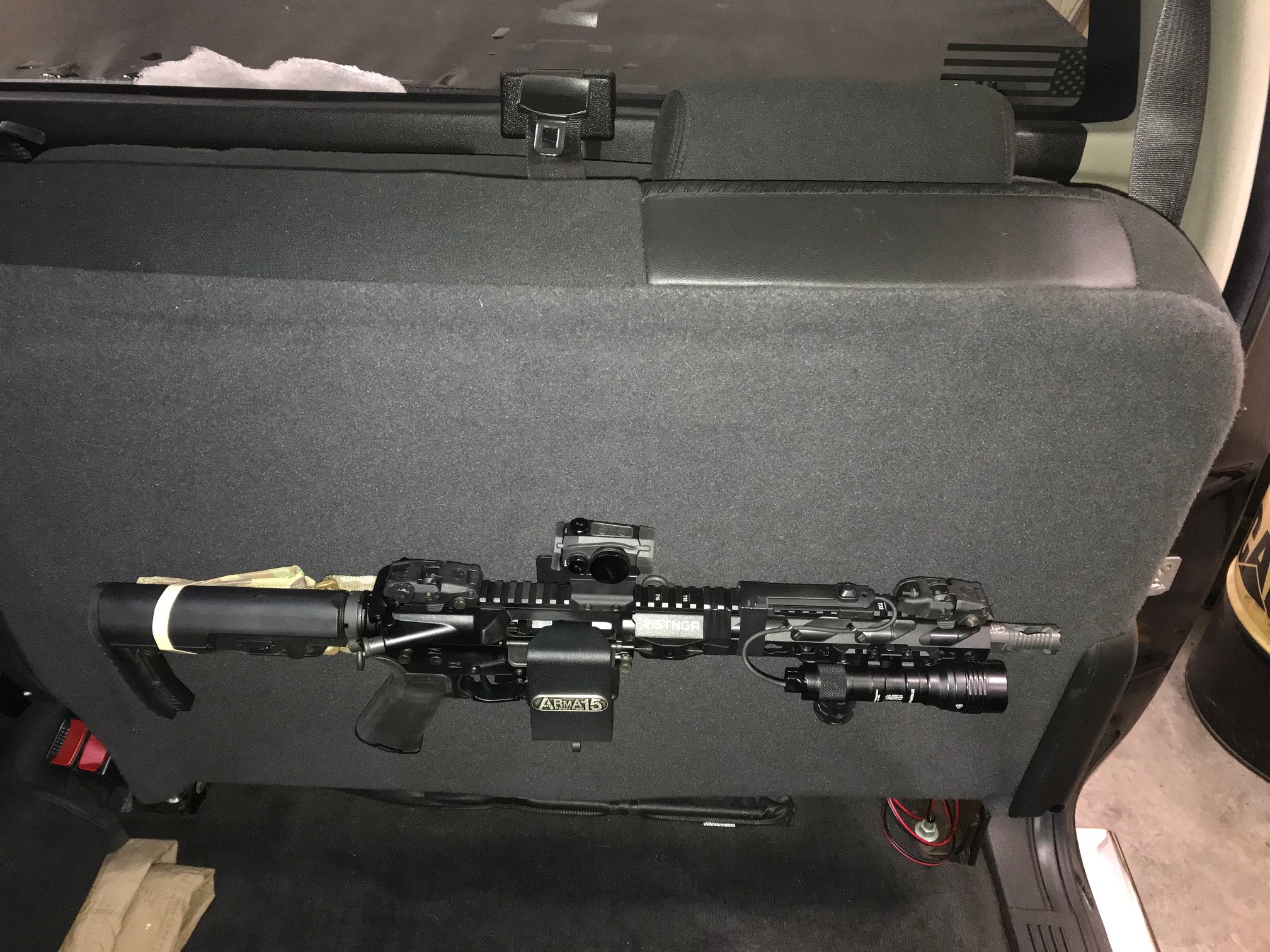 ARmA15 Installed In Truck Under Rear Seat AR15 M4 Locking, 52 OFF