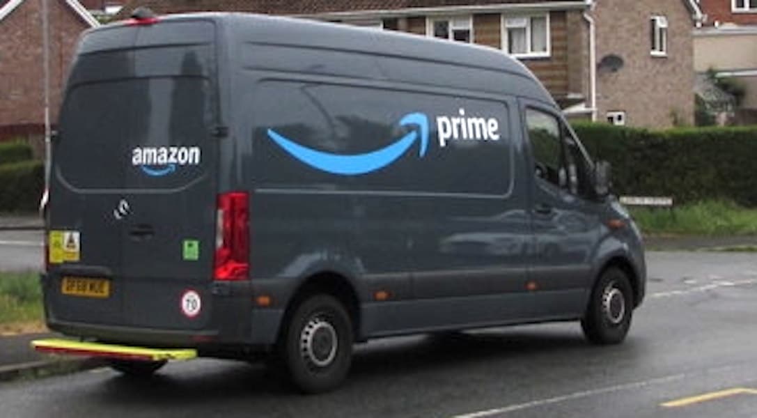 Amazon delivery van stolen in Newry abandoned at roundabout Armagh I