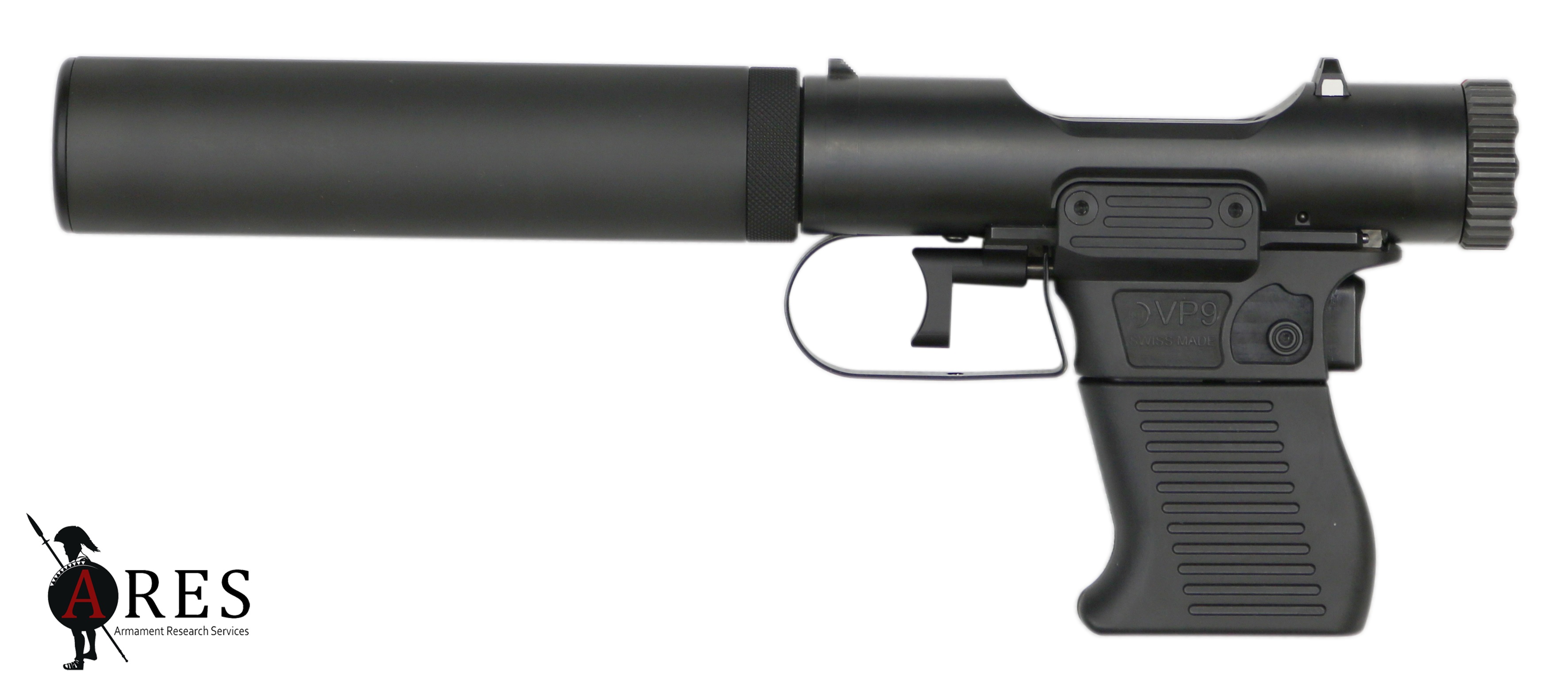Swiss VP9 integrallysuppressed pistol Armament Research Services (ARES)