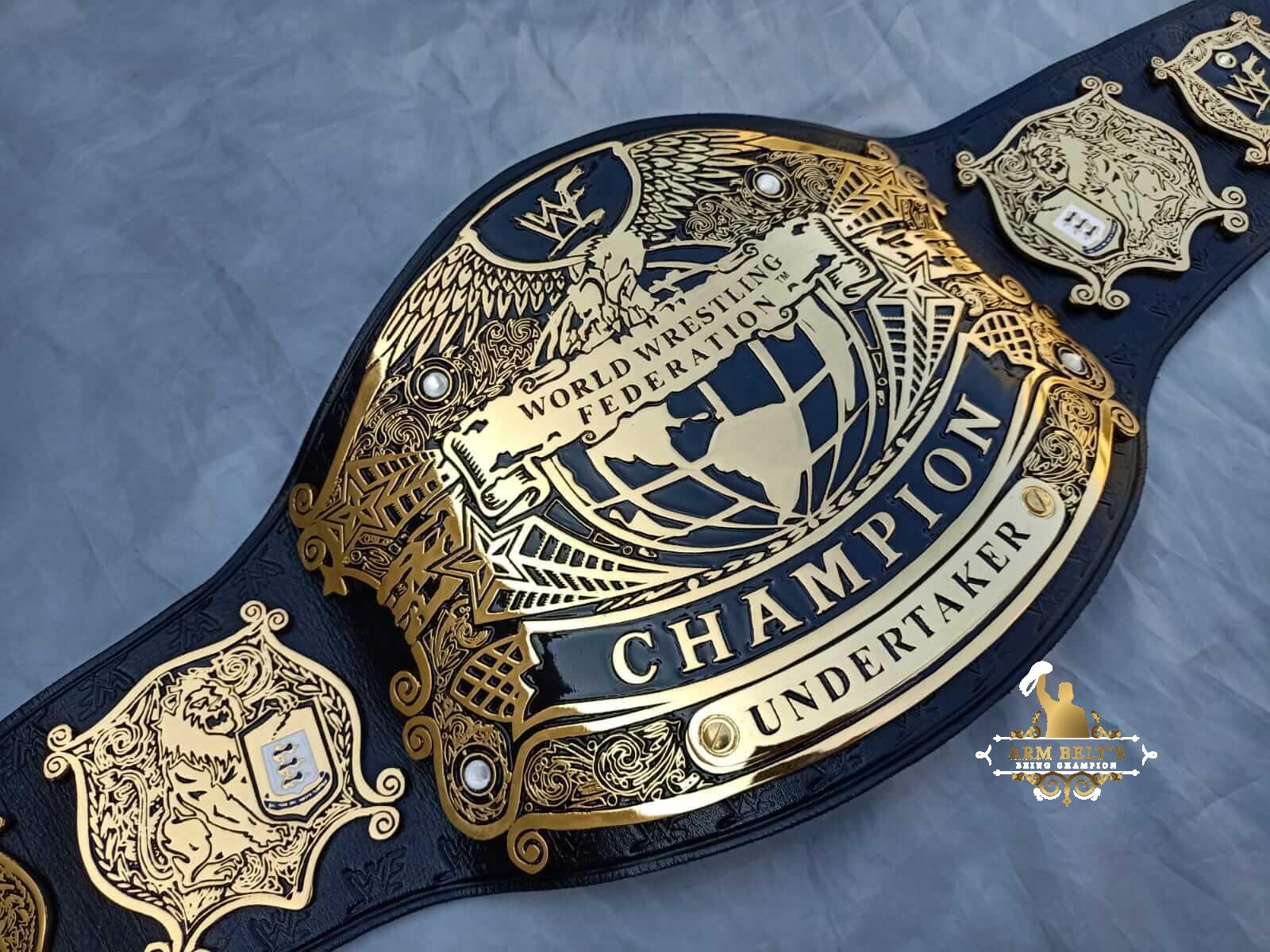 WWF SCRATCH LOGO UNDISPUTED CHAMPIOSHIP BELT WWF SCRATCH LOGO UNDISPUTED CHAMPIOSHIP BELT