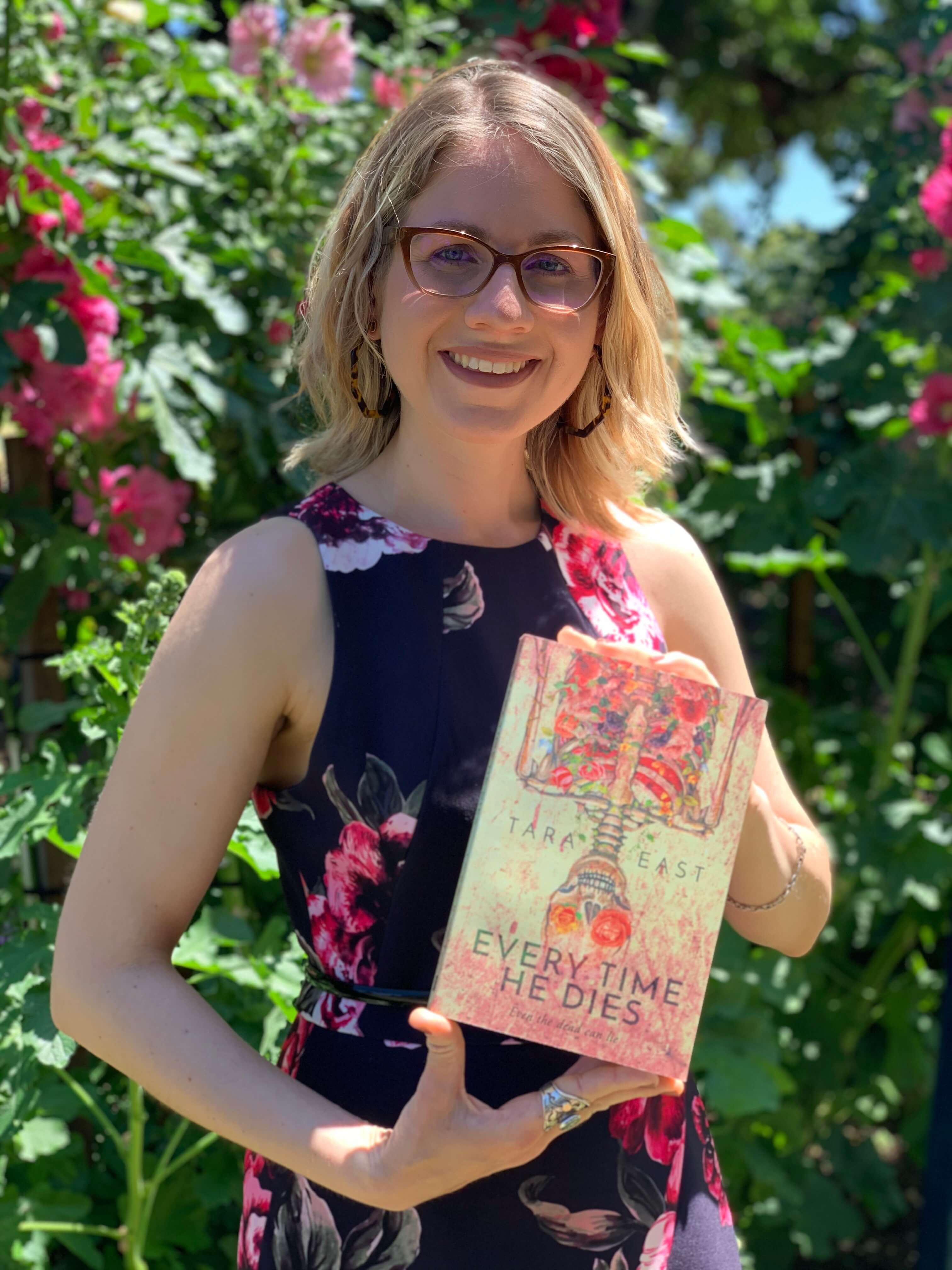 Tara East, author of When Bell met Bowie Interview Armed with A Book