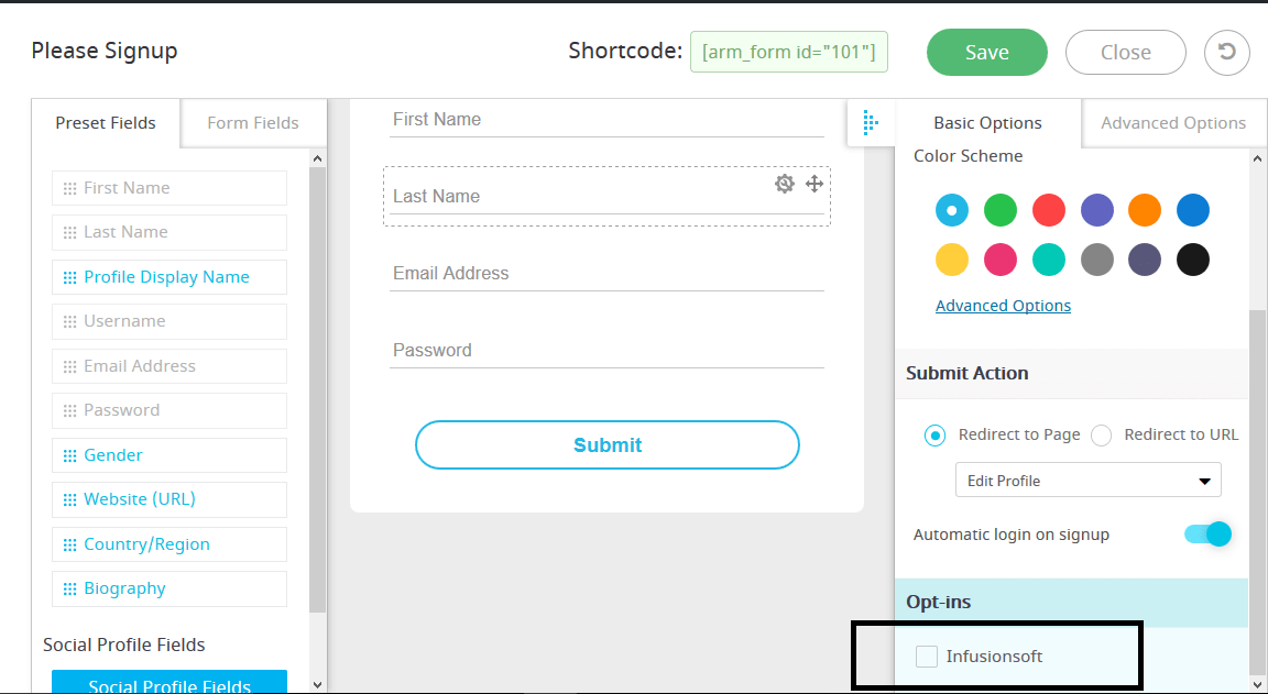 Infusionsoft Integration Wordpress Membership Plugin ARMember