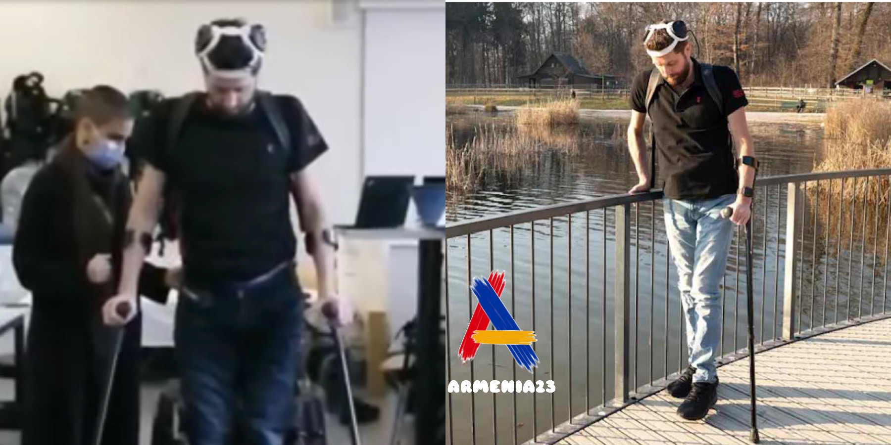 With the Help of a Device That Sends Signals Directly to His Spinal