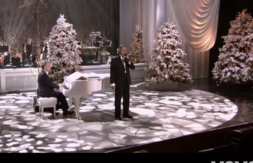 The 'White Christmas' by Andrea Bocelli was ranked as the second most