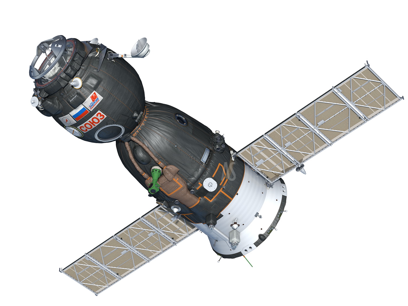 Soyuz Spaceship Armin Schieb Illustration