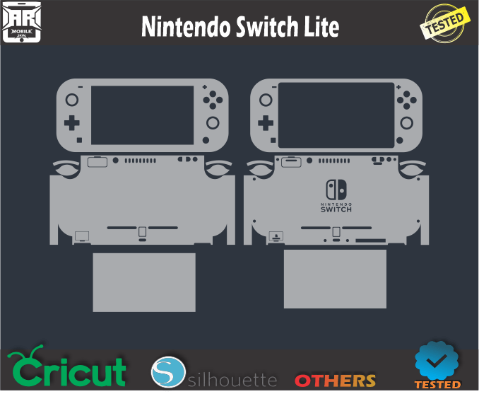 Nintendo Switch Lite Skin Template Vector ARMOBILESKIN