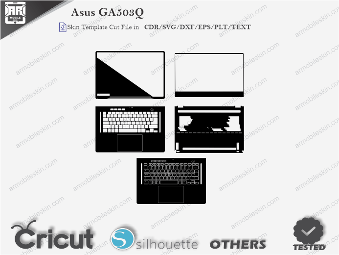 Asus GA503Q Skin Template Vector ARMOBILESKIN