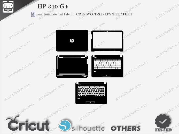 HP 340 G4 Skin Template Vector ARMOBILESKIN