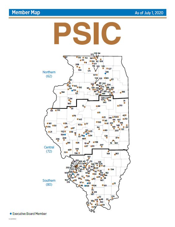 PSIC District Map ARM of Illinois