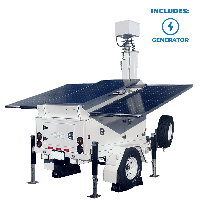 Solar Trailer with Diesel Generator for Backup Power Armorlogix
