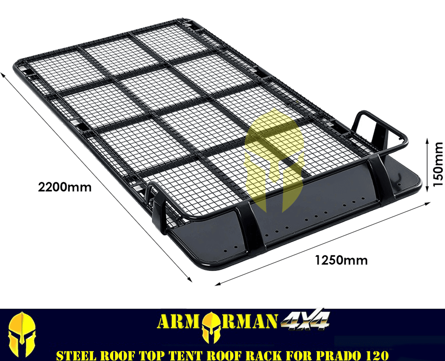 Steel roof top tent roof rack for prado 120 series Armorman 4x4