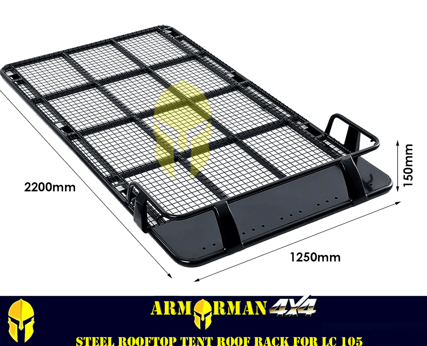 Steel roof top tent roof rack for LC 105 series Armorman 4x4