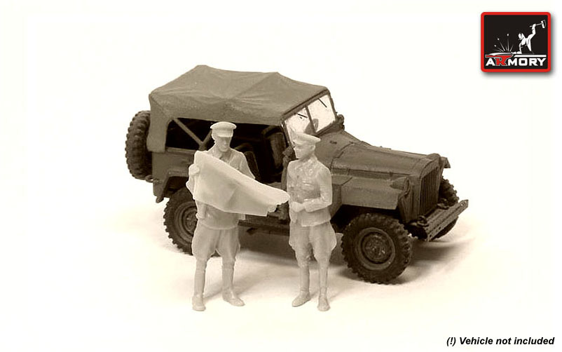 1/72 RKKA officers with map (WWII) – ARMORYMODELS.COM