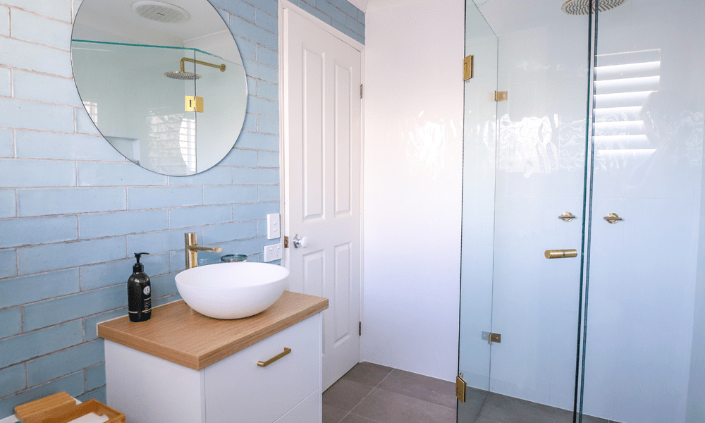 Round Mirrors in Bathroom Design Armrock Constructions