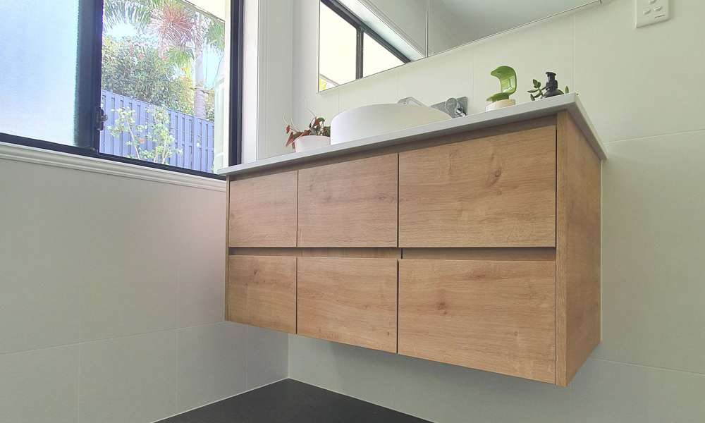 Timber Look Laminate Renovation Design Custom Vanities