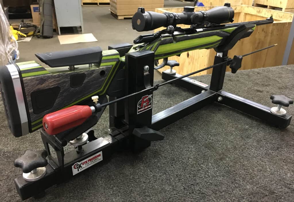 Ruger American Rimfire Rifle with Boyds AtOne Stock ArmsVault