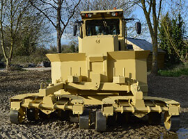 demining machine front