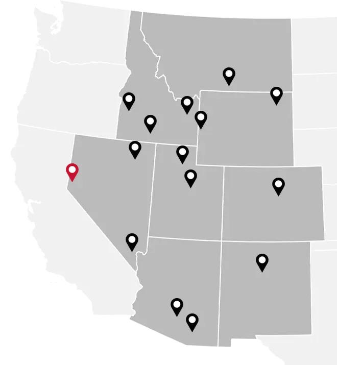 Locations_Map_Reno_Nevada Arnold Machinery Construction Division