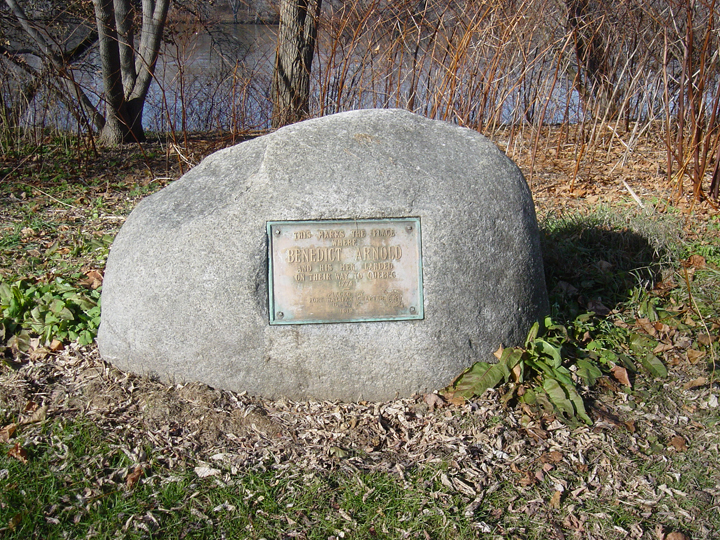 Arnold Expedition Historical Society Plaque at Fort Halifax Second