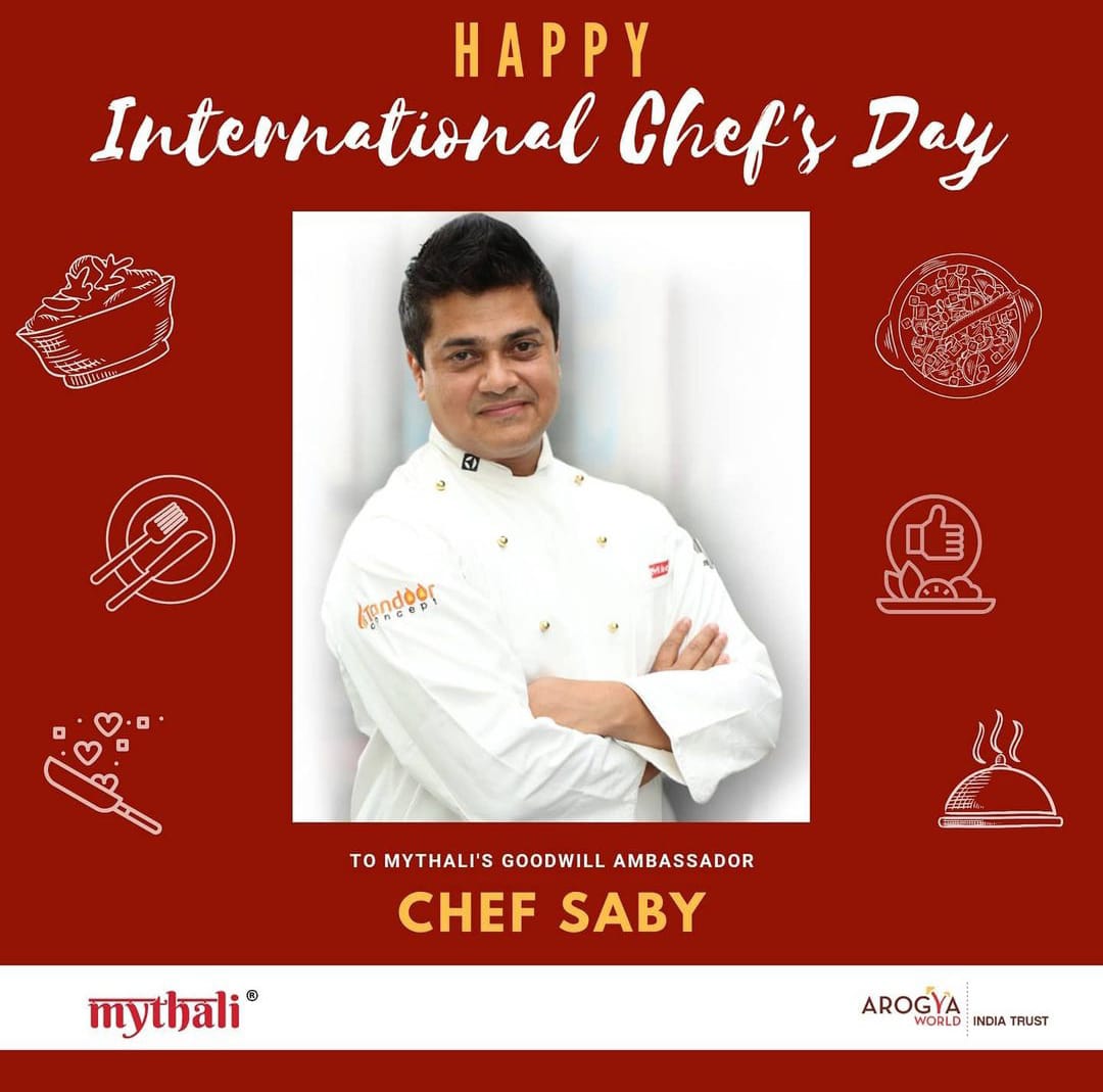 Happy International Chef's Day to our Goodwill Ambassador Chef Saby