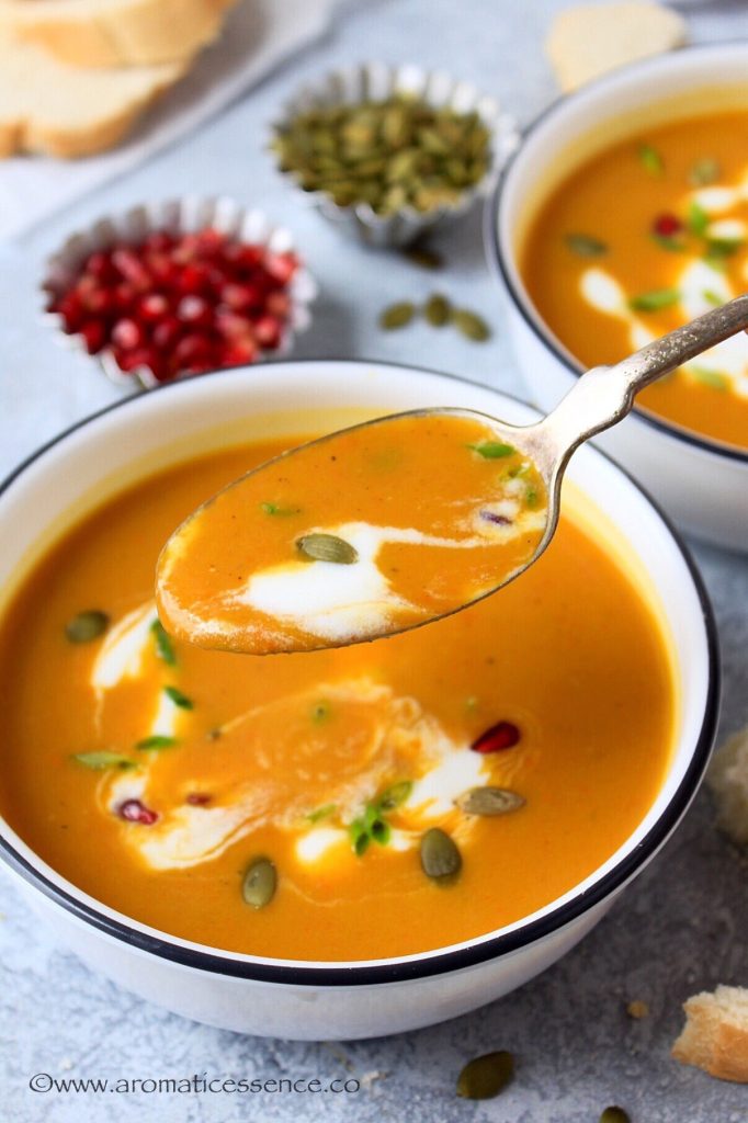 Vegan Pumpkin Soup How To Make Pumpkin Soup Aromatic Essence