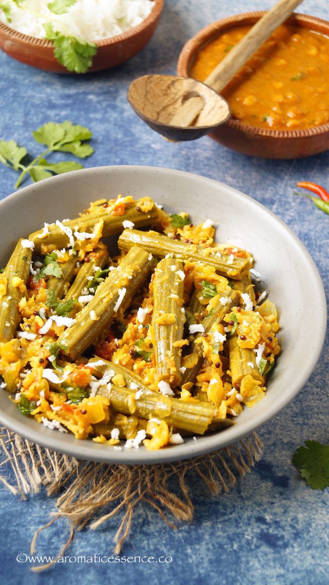 Drumstick Bhaji Recipe Goan Style Sautéed Drumsticks Aromatic Essence