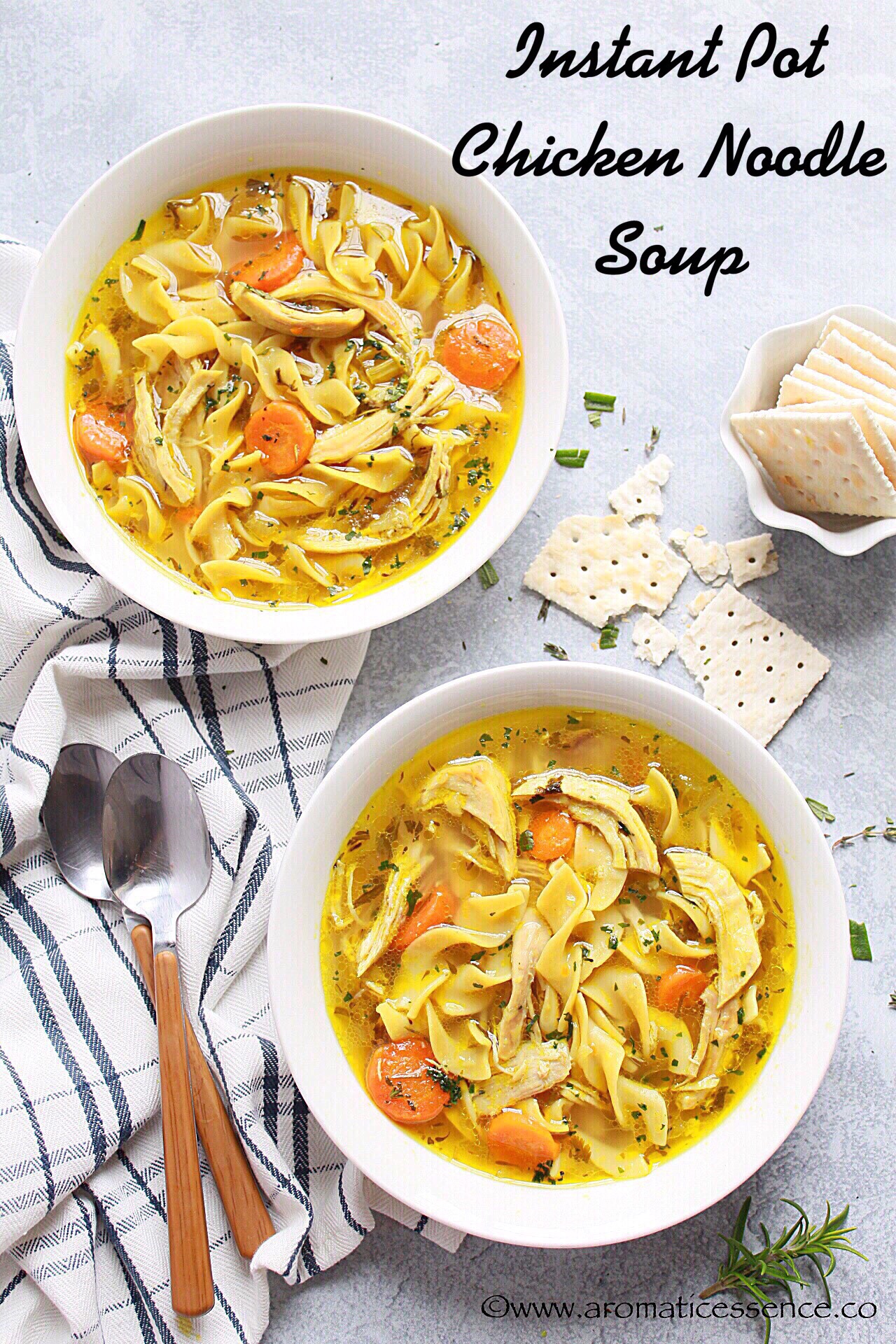Instant Pot Chicken Noodle Soup Recipe Aromatic Essence