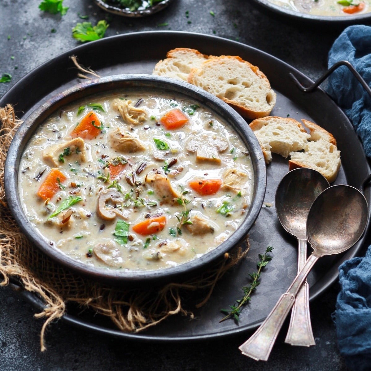 Instant Pot Chicken Wild Rice Soup Aromatic Essence