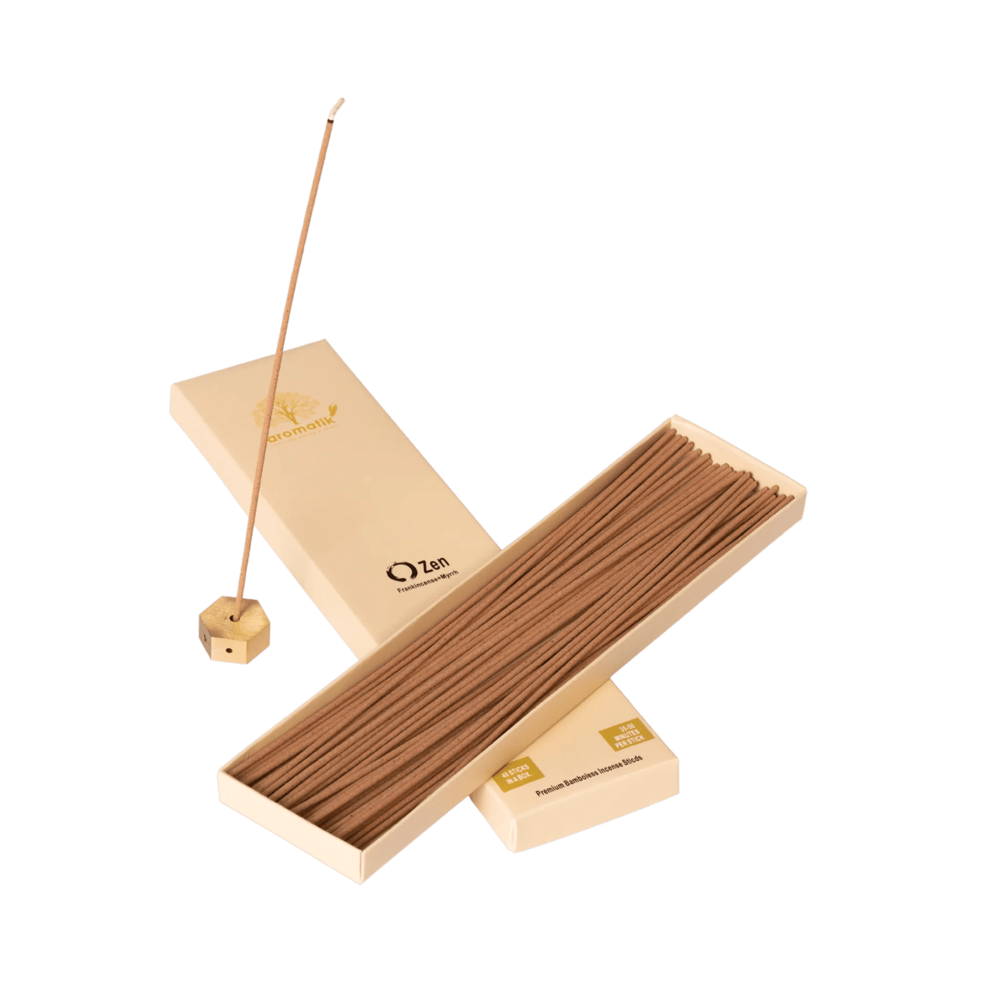 Zen Premium Blended Bamboless 40 Incense Sticks Online at Aromatik