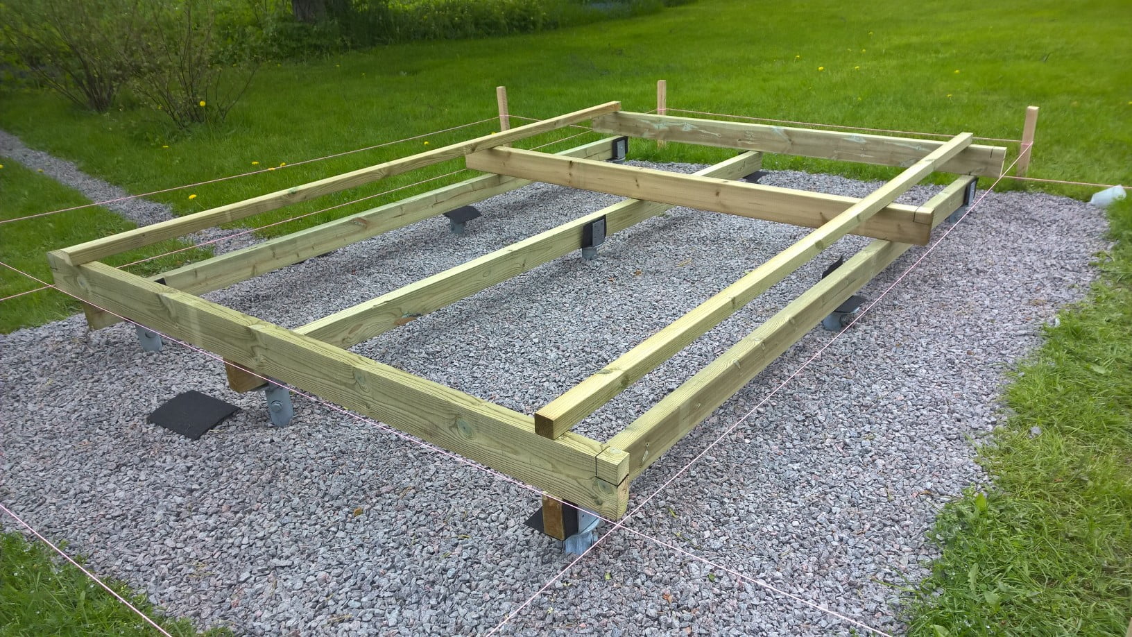Garden office and summer house foundations The screw piling system A