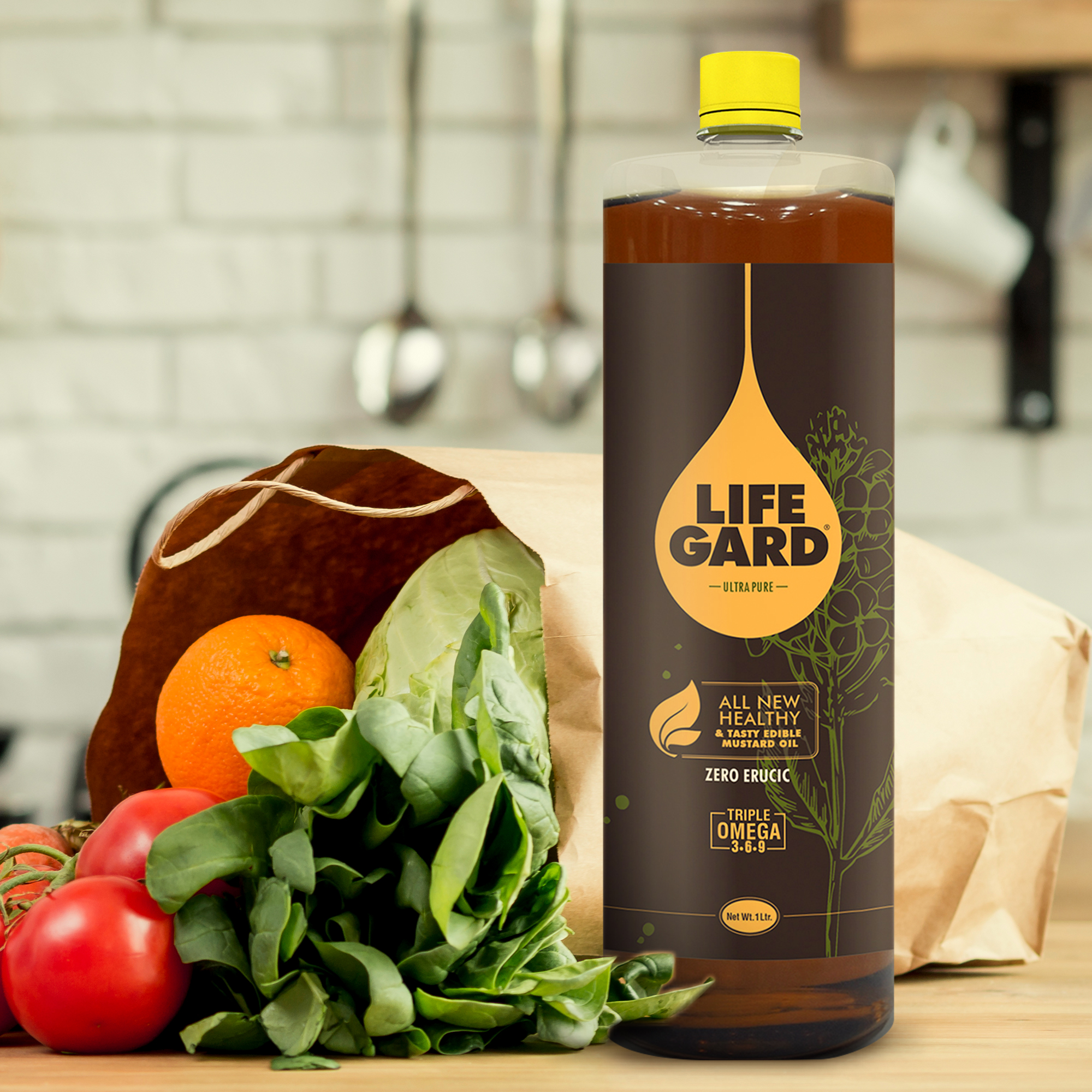 LifeGard Mustard Oil Healthy Mustard Oil