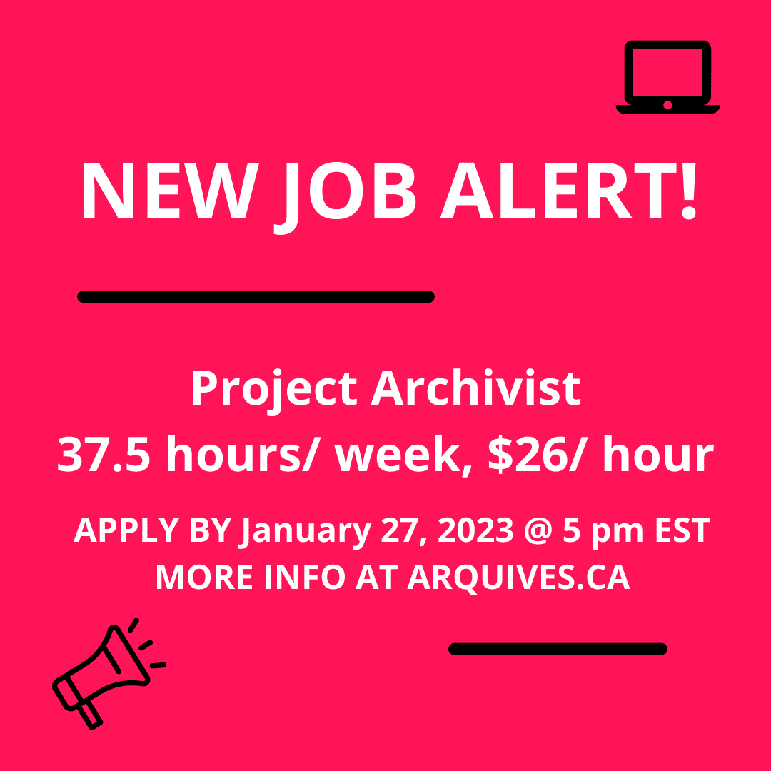 Job Posting Project Archivist The ArQuives