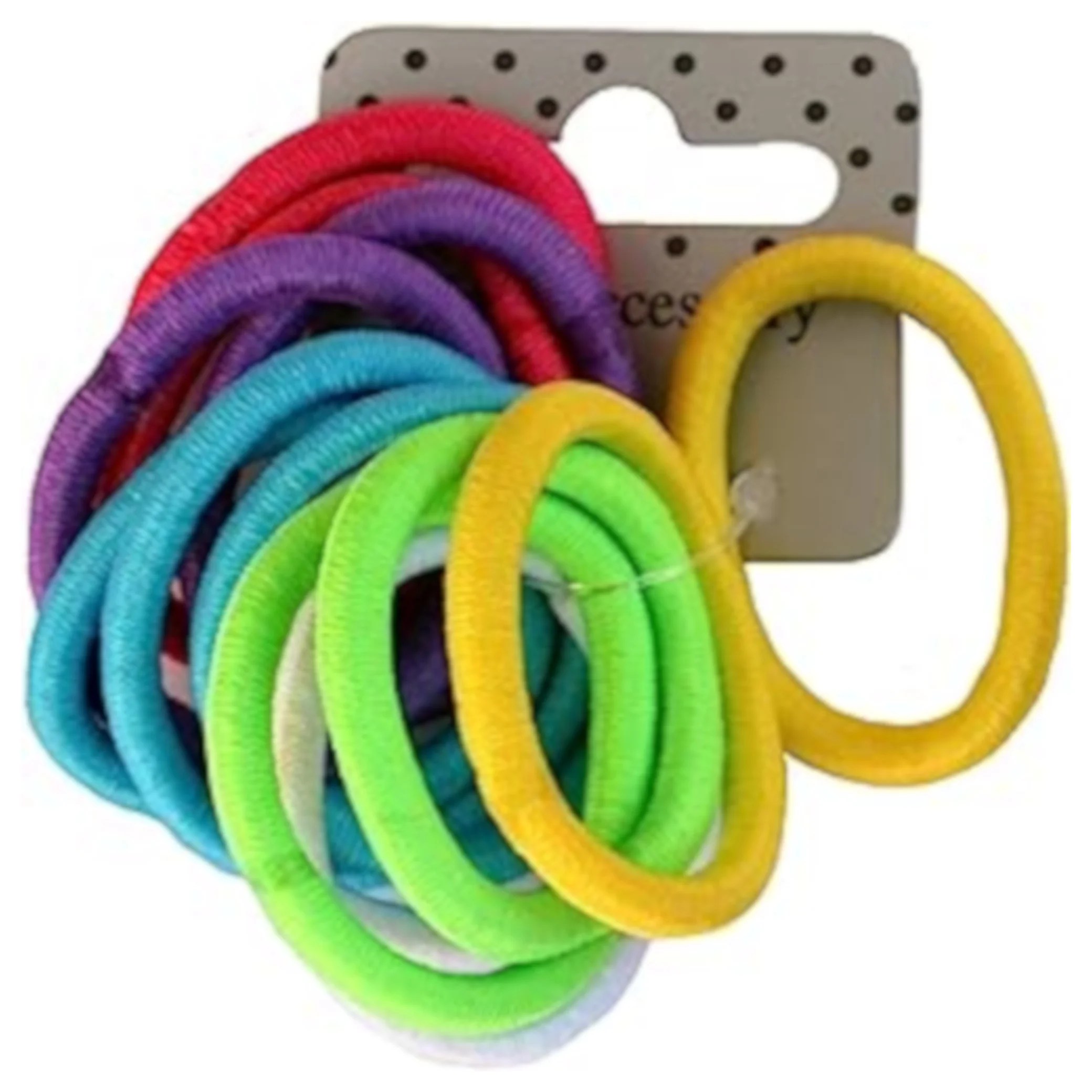 12 pack of small bright coloured hair elastics Arran View