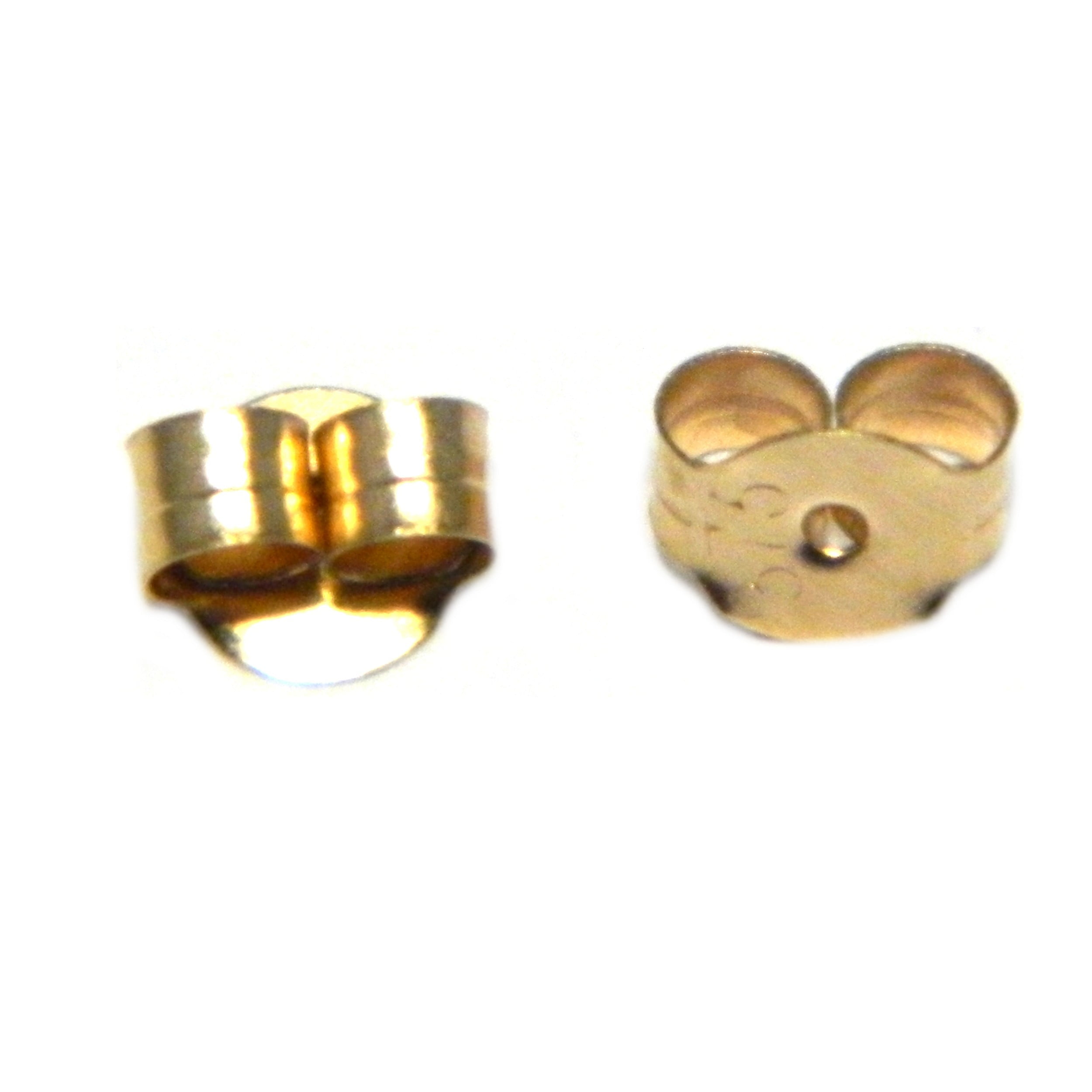 Replacement earring backs. 9ct yellow gold 5mm wide Arran View