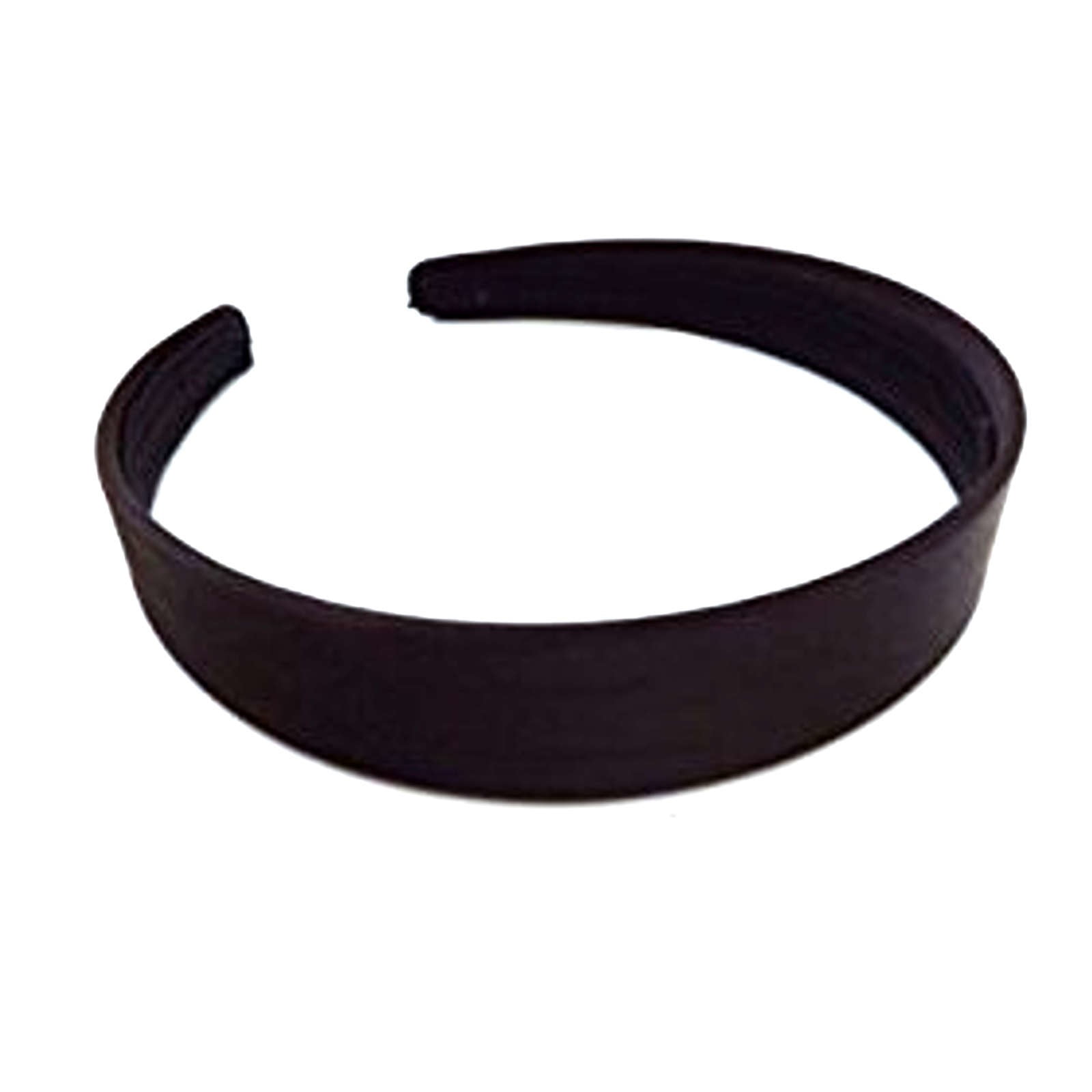 Black satin headband 2.5 cm wide alice hair band