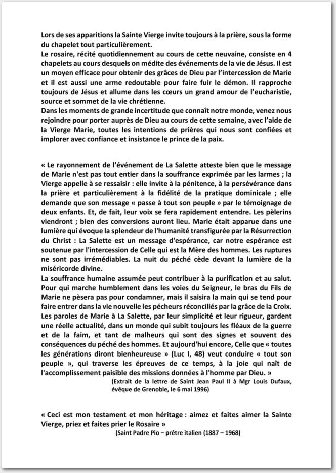 Notre Dame de la Salette