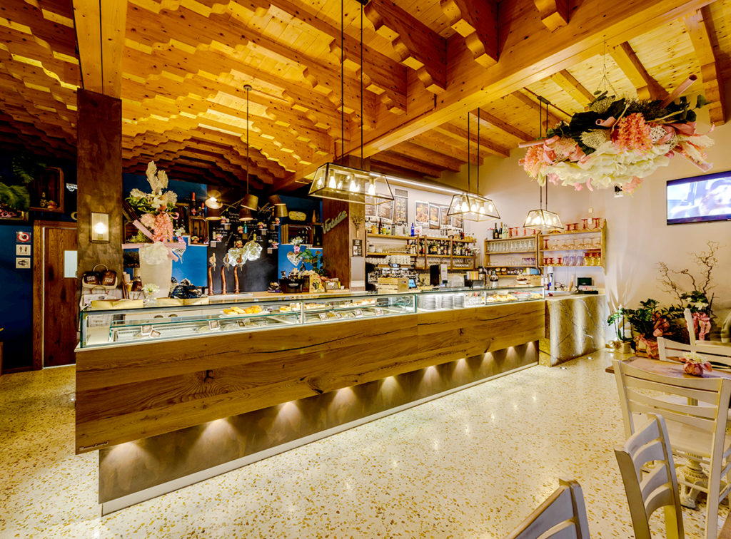 Bancone Bar Legno Vintage