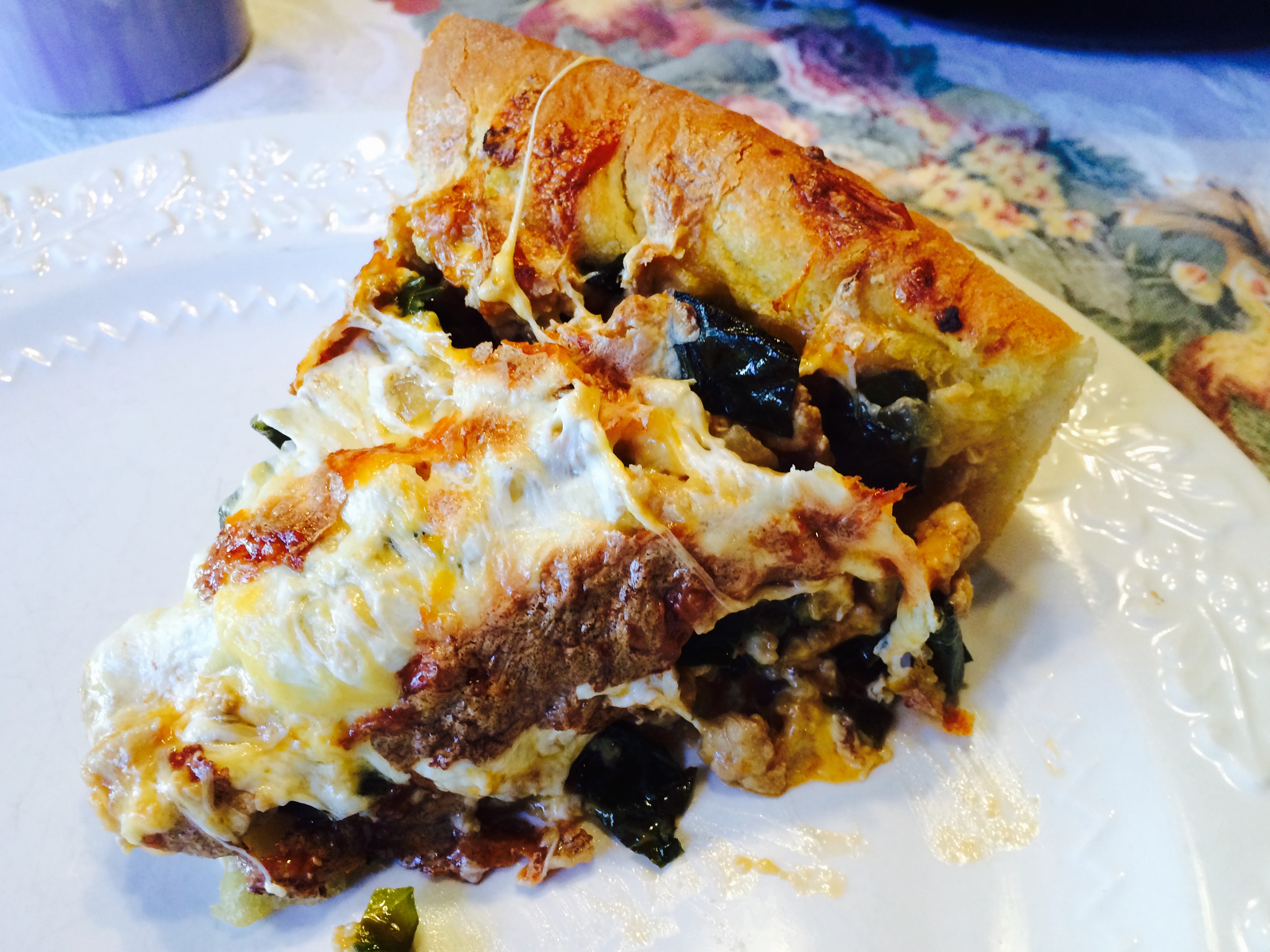 Deep Dish Pork and Collard Greens Pizza Anna Lloyd Hebb, Ed.D.