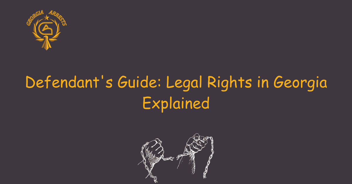 Defendant's Guide Legal Rights in Explained GA